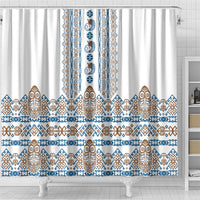 Papua New Guinea Bird Ethnic Shower Curtain Papuan Batik Inspired Pattern LT9 - Polynesian Pride