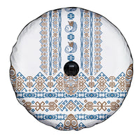 Papua New Guinea Bird Ethnic Spare Tire Cover Papuan Batik Inspired Pattern LT9 - Polynesian Pride