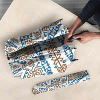 Papua New Guinea Bird Ethnic Umbrella Papuan Batik Inspired Pattern LT9 - Polynesian Pride