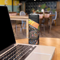 Personalised New Zealand and Australia Skinny Tumbler Maori Mix Aboriginal Art Style LT9 - Polynesian Pride