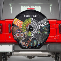 Personalised New Zealand and Australia Spare Tire Cover Maori Mix Aboriginal Art Style LT9 - Polynesian Pride