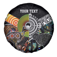 Personalised New Zealand and Australia Spare Tire Cover Maori Mix Aboriginal Art Style LT9 - Polynesian Pride
