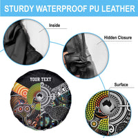 Personalised New Zealand and Australia Spare Tire Cover Maori Mix Aboriginal Art Style LT9 - Polynesian Pride