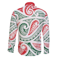 New Zealand Kowhaiwhai Christmas Family Matching Short Sleeve Bodycon Dress and Hawaiian Shirt Traditional Maori Koru Pattern LT9 - Polynesian Pride
