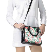 New Zealand Kowhaiwhai Christmas Shoulder Handbag Traditional Maori Koru Pattern - Polynesian Pride