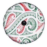 New Zealand Kowhaiwhai Christmas Spare Tire Cover Traditional Maori Koru Pattern LT9 - Polynesian Pride