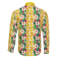 Hawaiian Palaka Family Matching Puletasi and Hawaiian Shirt Hibiscus Pineapple Lei LT9 - Polynesian Pride