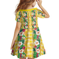 Hawaiian Palaka Family Matching Summer Maxi Dress and Hawaiian Shirt Hibiscus Pineapple Lei LT9 - Polynesian Pride