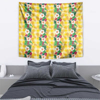 Hawaiian Palaka Tapestry Hibiscus Pineapple Lei - Polynesian Pride