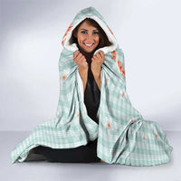 Turquoise Hawaiian Palaka Hooded Blanket Kukui Nut Money Lei - Polynesian Pride