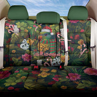 Meri Kirihimete Kakapo Santa Back Car Seat Cover Merry Christmas with Tropical Vibe LT9 One Size Green - Polynesian Pride