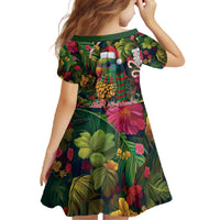 Meri Kirihimete Kakapo Santa Family Matching Off The Shoulder Long Sleeve Dress and Hawaiian Shirt Merry Christmas with Tropical Vibe LT9 - Polynesian Pride