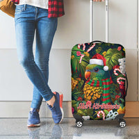 Meri Kirihimete Kakapo Santa Luggage Cover Merry Christmas with Tropical Vibe LT9 - Polynesian Pride