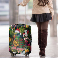 Meri Kirihimete Kakapo Santa Luggage Cover Merry Christmas with Tropical Vibe LT9 - Polynesian Pride