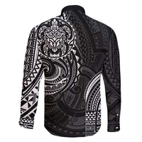 Polynesian Turtle Tribal Tattoo Family Matching Summer Maxi Dress and Hawaiian Shirt Black Style LT9 - Polynesian Pride