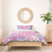 Japanese Koi Fish Bedding Set Pink Wagara Palaka Honohono Pikake Lei
