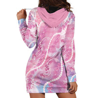 Japanese Koi Fish Hoodie Dress Pink Wagara Palaka Honohono Pikake Lei LT9 - Polynesian Pride