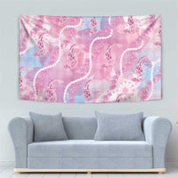 Japanese Koi Fish Tapestry Pink Wagara Palaka Honohono Pikake Lei