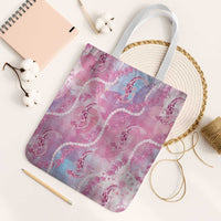 Japanese Koi Fish Tote Bag Pink Wagara Palaka Honohono Pikake Lei