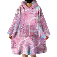 Japanese Koi Fish Wearable Blanket Hoodie Pink Wagara Palaka Honohono Pikake Lei LT9 - Polynesian Pride