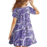 Japanese Koi Fish Family Matching Off Shoulder Maxi Dress and Hawaiian Shirt Purple Wagara Palaka Honohono Pikake Lei LT9 - Polynesian Pride