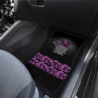ANZAC Day Remembrance Car Mats Purple Poppy We Will Remember Them