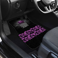 ANZAC Day Remembrance Car Mats Purple Poppy We Will Remember Them