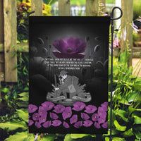 ANZAC Day Remembrance Garden Flag Purple Poppy We Will Remember Them