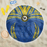 Oceania Football Solomon Kings Beach Blanket Polynesian Tribal Pattern