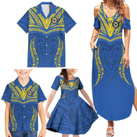 Custom Oceania Football Solomon Kings Family Matching Summer Maxi Dress and Hawaiian Shirt Polynesian Tribal Pattern LT9 - Polynesian Pride