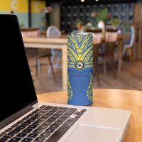 Custom Oceania Football Solomon Kings Skinny Tumbler Polynesian Tribal Pattern