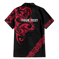 All Black Maori Tribal Tattoo Personalised Family Matching Mermaid Dress and Hawaiian Shirt Classic Red Polynesian Style LT9 - Polynesian Pride