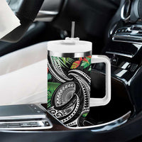Polynesian Pacific Rugby Tribal Tumbler With Handle Tropical Vibe