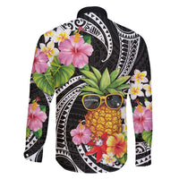 Hau'oli Makahiki Hou Family Matching Puletasi and Hawaiian Shirt Aloha Pineapple Tropical Vibe LT9 - Polynesian Pride