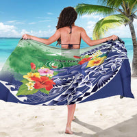 Personalised Pohnpei States Humpback Whale Sarong Polynesian Tropical Flowers LT9 - Polynesian Pride