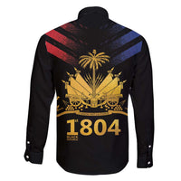 Haiti Independence Day Family Matching Off Shoulder Short Dress and Hawaiian Shirt The First Black Republic Since 1804 LT9 - Polynesian Pride