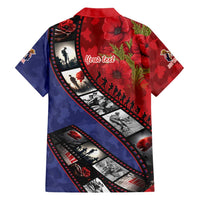 Personalised ANZAC Spirit 1915-2026 Filmstrip Tribute Hawaiian Shirt Lest We Forget 25 April LT9 - Polynesian Pride