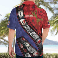 Personalised ANZAC Spirit 1915-2026 Filmstrip Tribute Hawaiian Shirt Lest We Forget 25 April LT9 - Polynesian Pride
