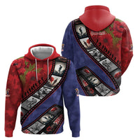 Personalised ANZAC Spirit 1915-2026 Filmstrip Tribute Hoodie Lest We Forget 25 April LT9 - Polynesian Pride