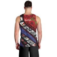 Personalised ANZAC Spirit 1915-2026 Filmstrip Tribute Men Tank Top Lest We Forget 25 April LT9 - Polynesian Pride