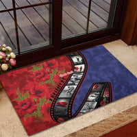 Personalised ANZAC Spirit 1915-2026 Filmstrip Tribute Rubber Doormat Lest We Forget 25 April LT9 - Polynesian Pride