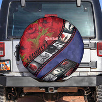 Personalised ANZAC Spirit 1915-2026 Filmstrip Tribute Spare Tire Cover Lest We Forget 25 April LT9 Red - Polynesian Pride