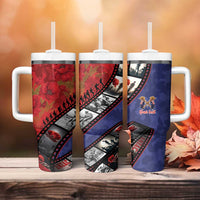 Personalised ANZAC Spirit 1915-2026 Filmstrip Tribute Tumbler With Handle Lest We Forget 25 April LT9 - Polynesian Pride