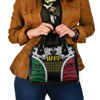 Halo Vanuatu Pride Shoulder Handbag Vanuatuan Sand Drawing Pattern