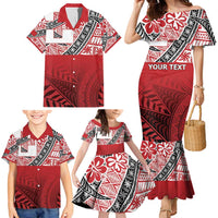 Malo e lelei Tonga Family Matching Mermaid Dress and Hawaiian Shirt Ngatu Tokelau Feletoa Fata Traditional Polynesian Pattern LT9 - Polynesian Pride