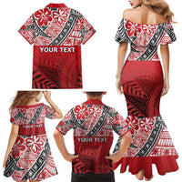 Malo e lelei Tonga Family Matching Mermaid Dress and Hawaiian Shirt Ngatu Tokelau Feletoa Fata Traditional Polynesian Pattern LT9 - Polynesian Pride