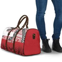 Malo e lelei Tonga Travel Bag Ngatu Tokelau Feletoa Fata Traditional Polynesian Pattern - Polynesian Pride