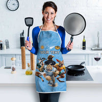 Custom Rugby Southern Hemisphere Apron Argentina AUNZ South Africa Mascot Blue - Polynesian Pride
