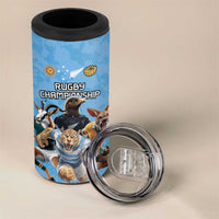 Custom Rugby Southern Hemisphere 4 in 1 Can Cooler Tumbler Argentina AUNZ South Africa Mascot Blue LT9 - Polynesian Pride