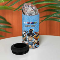 Custom Rugby Southern Hemisphere 4 in 1 Can Cooler Tumbler Argentina AUNZ South Africa Mascot Blue LT9 - Polynesian Pride